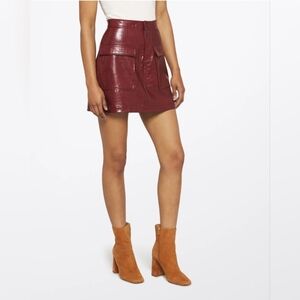 Steve Madden faux leather Devon skirt